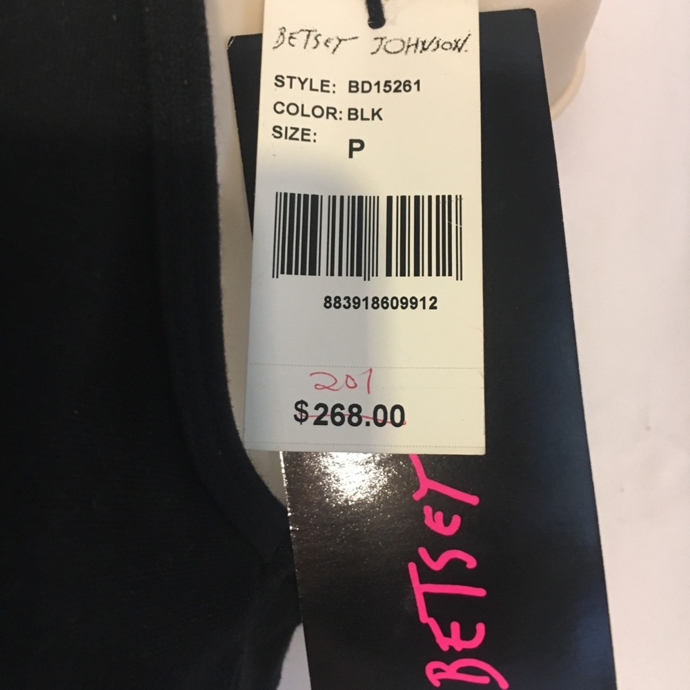 NWT $268 Betsey Johnson Black -Sexy Zippy Dress - Picture 4 of 8